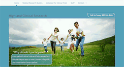 Desktop Screenshot of highlandclinicalresearch.com